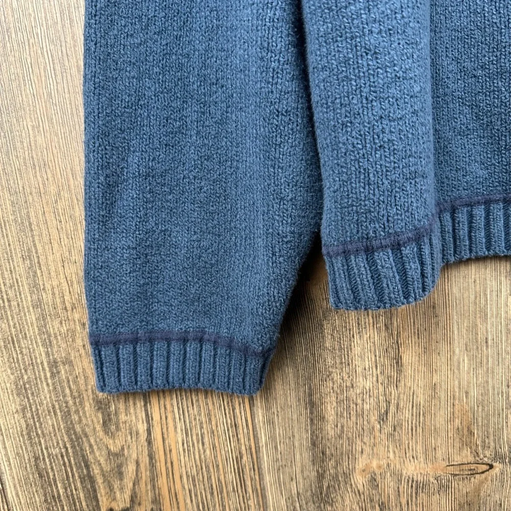 Tommy Bahama Vintage Cotton Sweater Crewneck Raglan Sleeve Blue Mens Large - Picture 5 of 6